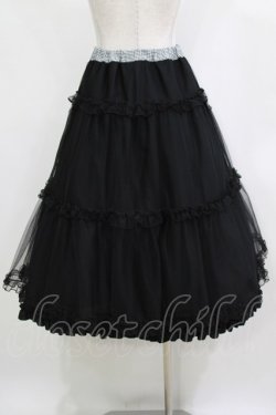 画像3: m petit by misako / NINA'S RVパニエスカート S ブラックギンガム/ブラック リバーリブル H-26-02-02-012-LO-SK-NS-ZH