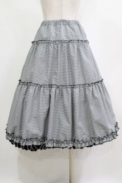画像5: m petit by misako / NINA'S RVパニエスカート S ブラックギンガム/ブラック リバーリブル H-26-02-02-012-LO-SK-NS-ZH