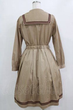 画像3: axes femme POETIQUE / セーラーガウンワンピース M ベージュ H-26-02-02-013-AX-TO-NS-ZH
