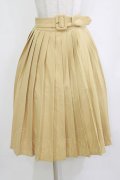 Fi.n.t / 太ベルト付きプリーツスカート Free YELLOW H-26-02-02-016-CA-SK-NS-ZH