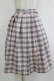 画像1: Fi.n.t / ベルト付きサマーチェックタックスカート Free LAV×WH H-26-02-02-017-CA-SK-NS-ZH (1)