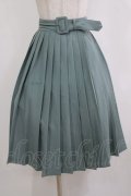 Fi.n.t / 太ベルト付きプリーツスカート Free GREEN H-26-02-02-019-CA-SK-NS-ZH