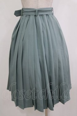 画像3: Fi.n.t / 太ベルト付きプリーツスカート Free GREEN H-26-02-02-019-CA-SK-NS-ZH