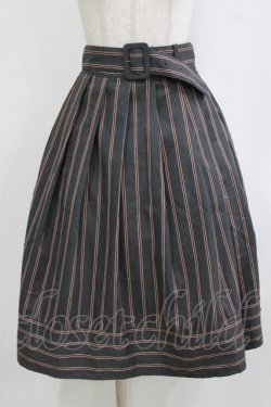 画像1: Fi.n.t / レジメストライプタックスカート Free GRAY H-26-02-02-020-CA-SK-NS-ZH