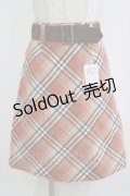 Fi.n.t / ベルト使いチェックミニスカート Free ORANGE H-26-02-02-022-CA-SK-NS-ZH