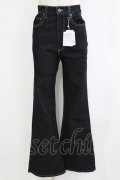 Fi.n.t / フレアーデニムパンツ M BLACK H-26-02-02-024-CA-PA-NS-ZH
