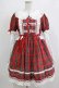 画像1: Little Bear（海外ロリータブランド） / Lara's Dollワンピース XL レッド H-26-02-03-001-PU-OP-NS-ZH (1)