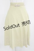 an another angelus / ローズ金具ベルト付きフレアースカート Free YELLOW H-26-02-03-027-CA-SK-NS-ZH