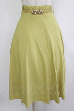 画像1: an another angelus / ローズ金具ベルト付きフレアースカート Free YELLOW H-26-02-03-027-CA-SK-NS-ZH