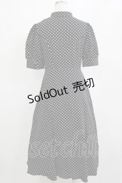 画像3: an another angelus / フロント開きドット柄フレアーワンピース Free BLACK×WH H-26-02-03-028-CA-OP-NS-ZH
