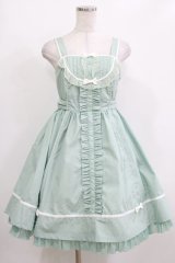 Angelic Pretty / Chelsea Girlジャンパースカート Free ミント H-26-02-03-003-AP-OP-NS-ZH