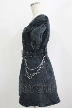 画像2: pium / クロステープベルトミニワンピース FREE ブラックデニム H-26-02-03-029-0-OP-YZ-ZH