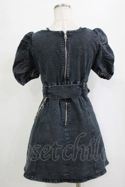 画像3: pium / クロステープベルトミニワンピース FREE ブラックデニム H-26-02-03-029-0-OP-YZ-ZH