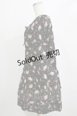 画像2: PINK HOUSE / 花柄ブラウスワンピース Free ブラック H-26-02-03-031-LO-BL-NS-ZH