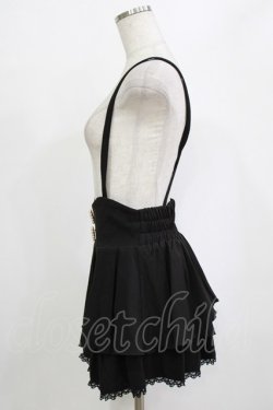 画像2: MA*RS / サス付きフリルスカパン FREE ブラック H-26-02-03-033-EL-SK-YZ-ZH