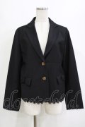 axes femme / リボンポケットジャケット L ブラック H-26-02-03-038-AX-JA-NS-ZH