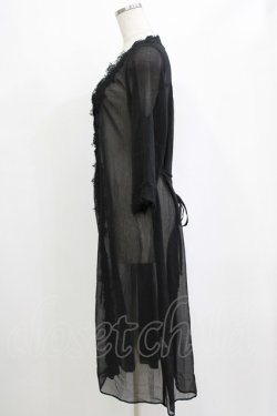 画像2: an another angelus / シフォンガウン Free BLACK H-26-02-03-039-CA-TO-NS-ZH