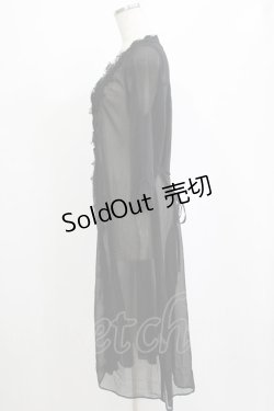 画像2: an another angelus / シフォンガウン Free BLACK H-26-02-03-039-CA-TO-NS-ZH