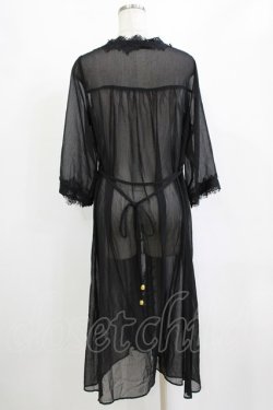 画像3: an another angelus / シフォンガウン Free BLACK H-26-02-03-039-CA-TO-NS-ZH