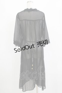 画像3: an another angelus / シフォンガウン Free BLACK H-26-02-03-039-CA-TO-NS-ZH