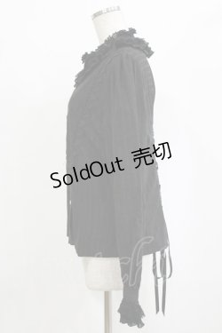 画像2: Miss Point（海外ロリータブランド） / 領主貴族のエレガントスタンドカラーブラウス XXL ブラック H-26-02-03-041-EL-BL-NS-ZH