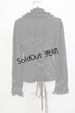 画像3: Miss Point（海外ロリータブランド） / 領主貴族のエレガントスタンドカラーブラウス XXL ブラック H-26-02-03-041-EL-BL-NS-ZH