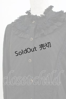 画像4: Miss Point（海外ロリータブランド） / 領主貴族のエレガントスタンドカラーブラウス XXL ブラック H-26-02-03-041-EL-BL-NS-ZH