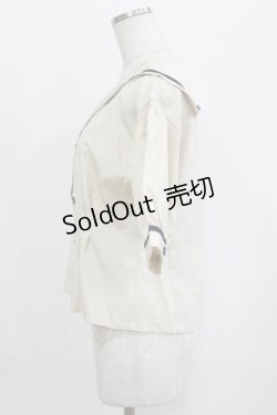 画像2: an another angelus / ダブル釦セーラージャケット Free IVORY H-26-02-03-043-CA-BL-NS-ZH