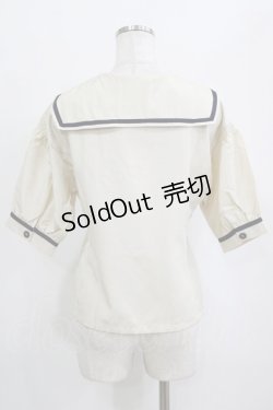 画像3: an another angelus / ダブル釦セーラージャケット Free IVORY H-26-02-03-043-CA-BL-NS-ZH