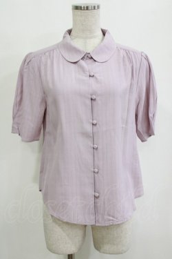 画像1: an another angelus / ドビーストライプタックスリーブシャツブラウス Free LAVENDER H-26-02-03-045-CA-BL-NS-ZH