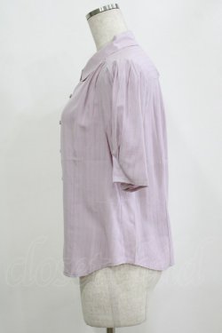 画像2: an another angelus / ドビーストライプタックスリーブシャツブラウス Free LAVENDER H-26-02-03-045-CA-BL-NS-ZH