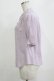 画像2: an another angelus / ドビーストライプタックスリーブシャツブラウス Free LAVENDER H-26-02-03-045-CA-BL-NS-ZH (2)