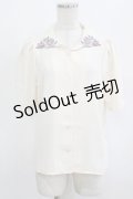 an another angelus / カンパニュラ刺繍衿ブラウス Free IVORY×PK H-26-02-03-046-CA-BL-NS-ZH