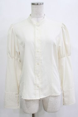 画像1: Kurumi Collaboration / KRデシンジゴスリブラウス M 生成り H-26-02-03-047-GO-BL-NS-ZH