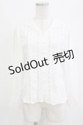 an another angelus / レースストライプセーラーカラーブラウス Free OFF WHITE H-26-02-03-048-CA-BL-NS-ZH