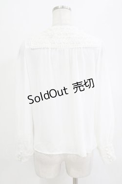 画像3: an another angelus / レースストライプセーラーカラーブラウス Free OFF WHITE H-26-02-03-048-CA-BL-NS-ZH