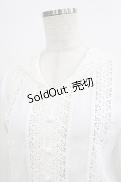 画像4: an another angelus / レースストライプセーラーカラーブラウス Free OFF WHITE H-26-02-03-048-CA-BL-NS-ZH