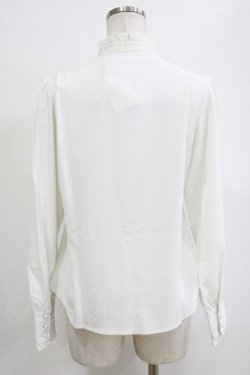 画像3: an another angelus / はしごリボンヨーク切替シャツ Free OFF WHITE/GREEN H-26-02-03-049-CA-BL-NS-ZH