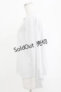 画像2: an another angelus / レース使いスキッパーブラウス Free BLUE GRAY H-26-02-03-053-CA-BL-NS-ZH