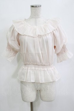 画像1: F&A / シアーオフショルフリルプルオーバーブラウス Free LIGHT PINK H-26-02-03-055-LO-BL-NS-ZH