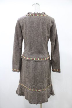 画像2: MILK / フラワーレースウールSET  チャコール H-26-02-03-1031-ML-OP-KB-ZH