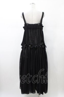 画像2: Candy Stripper / FULL OF RIBBON HARNESS TULLE SKIRT  ブラック H-26-02-03-1032-PU-OP-KB-ZH