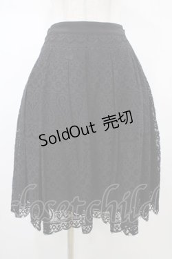 画像1: Jane Marple Dans Le Salon / レースタックスカート  ブラック H-26-02-03-1035-JM-SK-KB-ZH