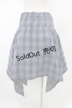 画像2: Candy Stripper / CHECK SHIRT WRAP SKIRT  ネイビー H-26-02-03-1038-PU-SK-KB-ZH