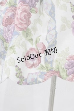 画像3: Jane Marple Dans Le Salon / Flower Wallpaperのスカラップスカート  グレー H-26-02-03-1039-JM-SK-KB-ZH