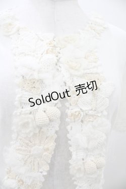 画像3: Jane Marple / 鍵編みニットボレロ  オフ H-26-02-03-1047-JM-TO-KB-ZH