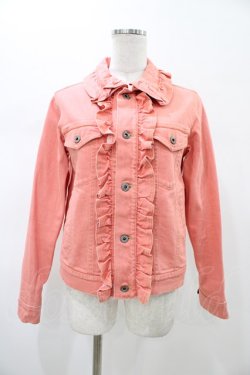 画像1: Jane Marple / スラブデニムジャケット  ピンク H-26-02-03-1052-JM-JA-KB-ZH