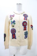 Jane Marple / Royal riding clubのデコパージュカーディガン  アイボリー H-26-02-03-1054-JM-TO-KB-ZH