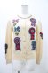 画像1: Jane Marple / Royal riding clubのデコパージュカーディガン  アイボリー H-26-02-03-1054-JM-TO-KB-ZH (1)