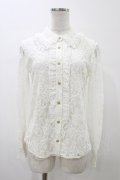 Jane Marple Dans Le Salon / レースブラウス  オフホワイト H-26-02-03-1056-JM-BL-KB-ZH